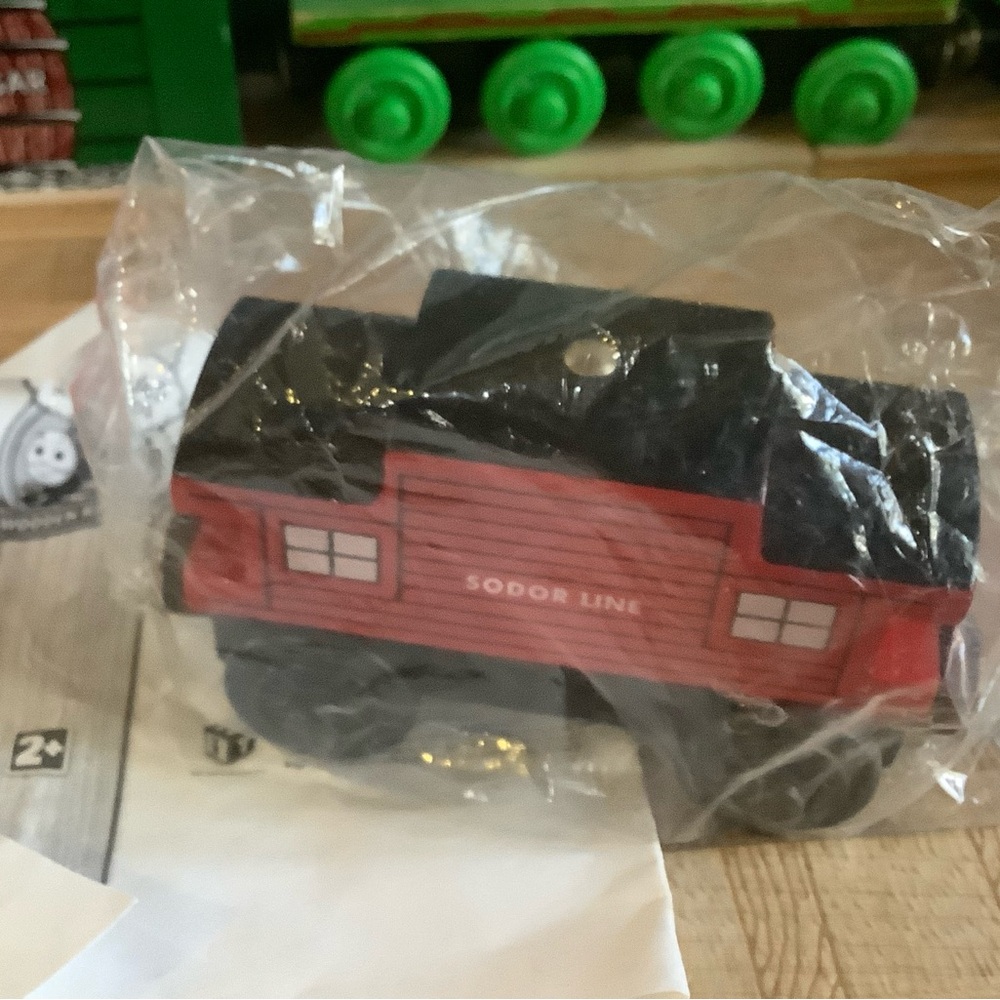 NEW in package Sodor Line Red Caboose, Thomas Wooden Railway, NEW never used